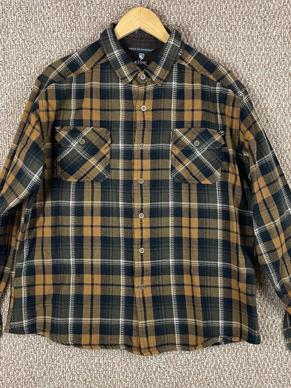 KUHL Disordr Flannel Shirt Men’s XL Button Up Heavyweight Plaid 7334 R1